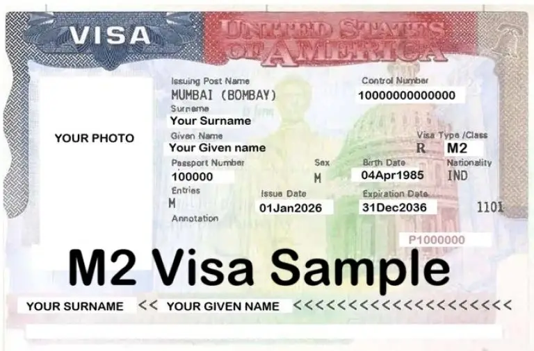 M2 Visa Sample